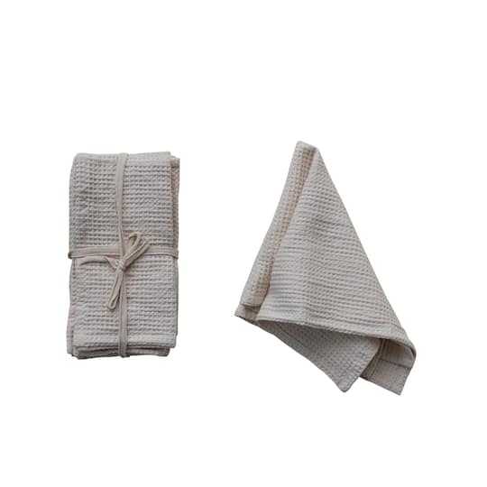 Hello Honey® Woven Linen & Cotton Waffle Dinner Napkins